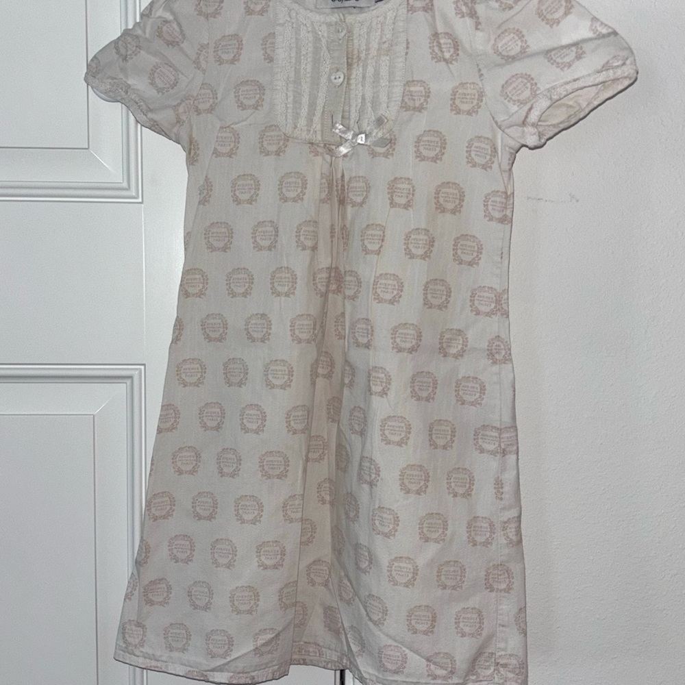 Baby Dior Charming Cream Kids Casual Dress